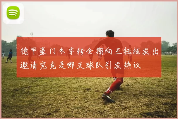 德甲豪门冬季转会期向王钰栋发出邀请究竟是哪支球队引发热议